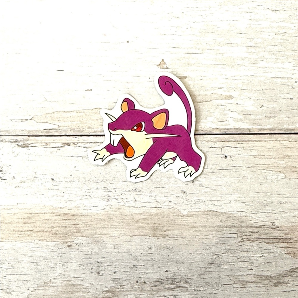 Ratata Pokemon 2in Sticker Collectible Original 150 Pokemon Kids Adult